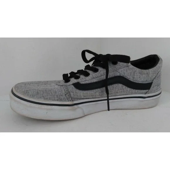 Vans OFF THE WALL Youth Size 3 Gray Black Skate Shoes 500714 Classic Sneakers - Picture 4 of 9